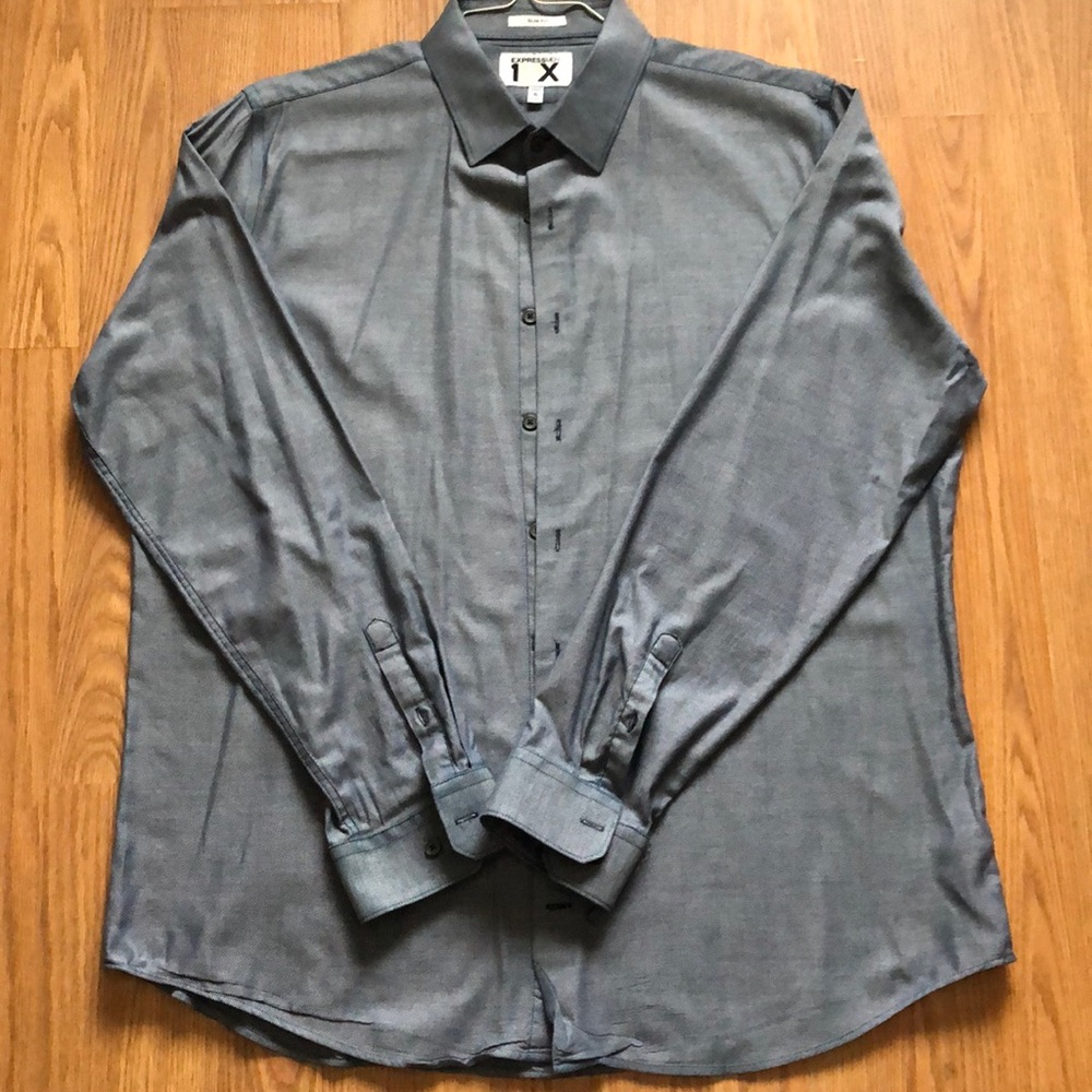 Men’s Express Long Sleeve Botton Down Shirt XL